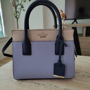 $399 KATE SPADE Cameron Street Candace In Smoke Blue/crisp Linen/oyster Blue